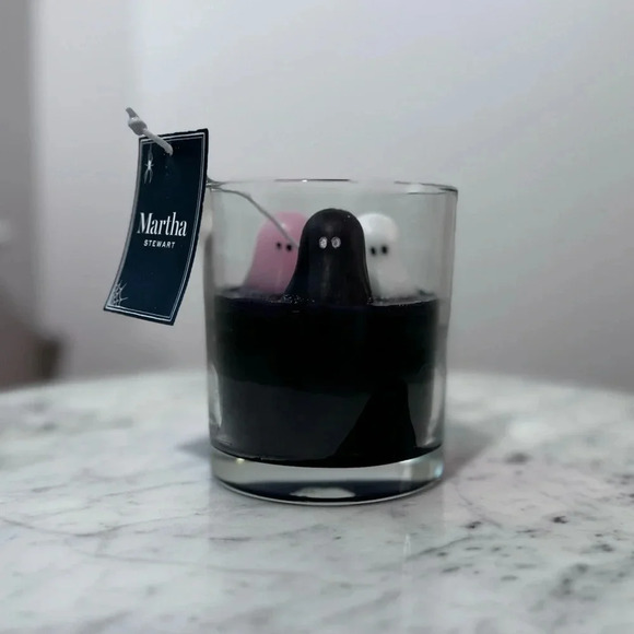 Martha Stewart Glitter Tri-Color Ghost Halloween Candle - 2024 NWT - Picture 4 of 4
